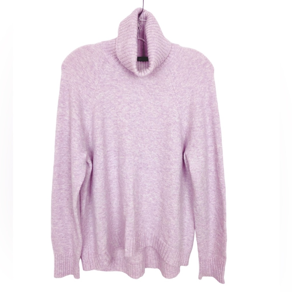 J.Crew Turtleneck Sweater in Supersoft Yarn in Lilac Size Medium - Picture 2 of 7
